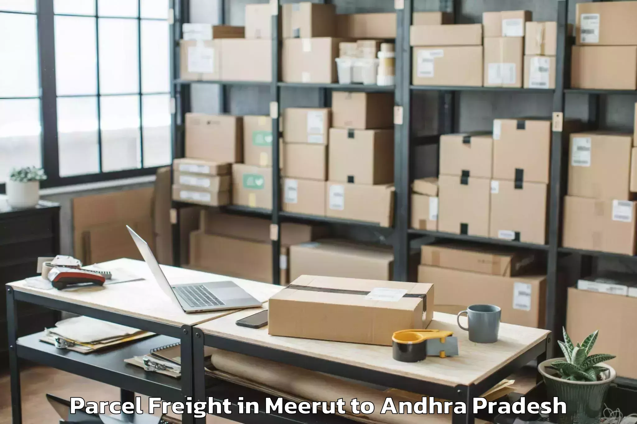 Meerut to Peddapappur Parcel Freight Booking